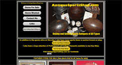 Desktop Screenshot of antiquesportsshop.com